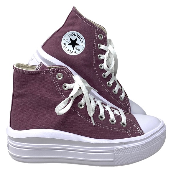 Converse Chuck Taylor Move Platform Вahlia Canvas Casual For Women Shoes A05477C - Picture 1 of 8